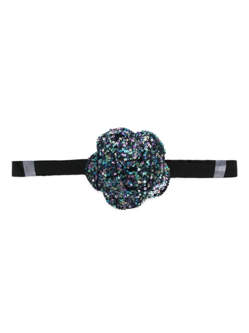 Cynthia Rowley iridescent sequinned flower tie - Multicolour von Cynthia Rowley