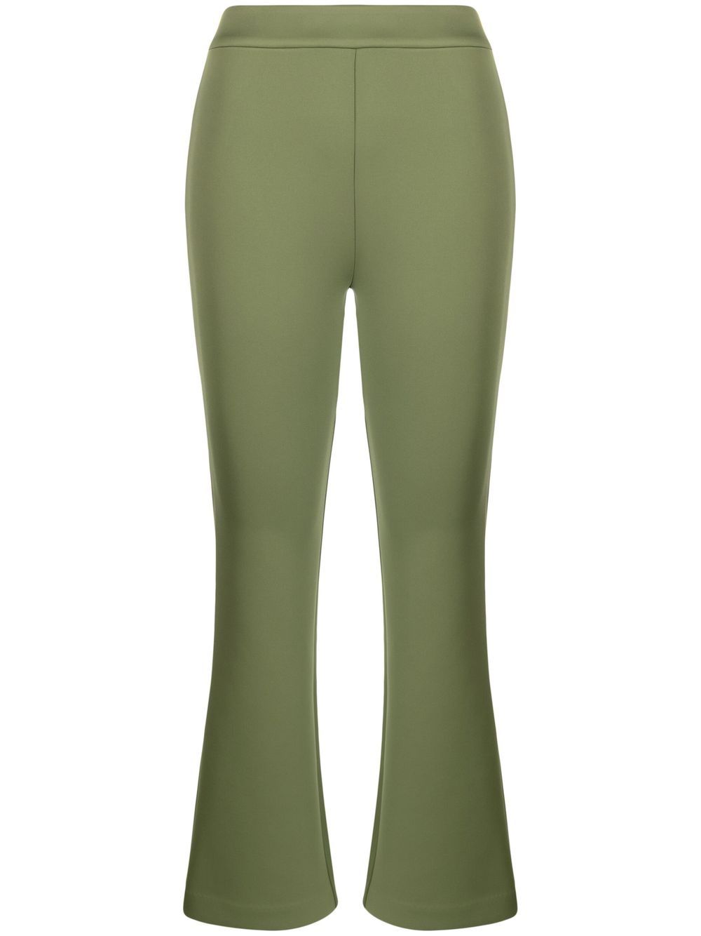 Cynthia Rowley mid-rise flared cropped trousers - Green von Cynthia Rowley