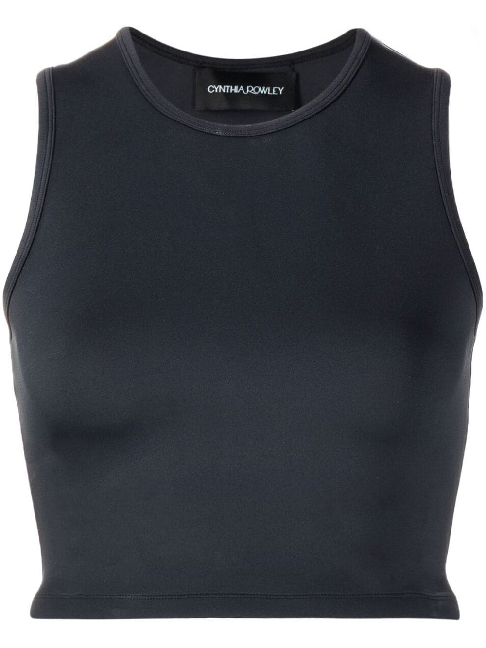 Cynthia Rowley racerback cropped tank top - Black von Cynthia Rowley