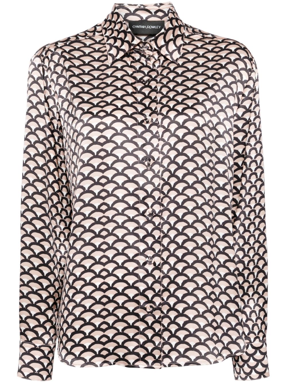 Cynthia Rowley silk button-up shirt - Brown von Cynthia Rowley