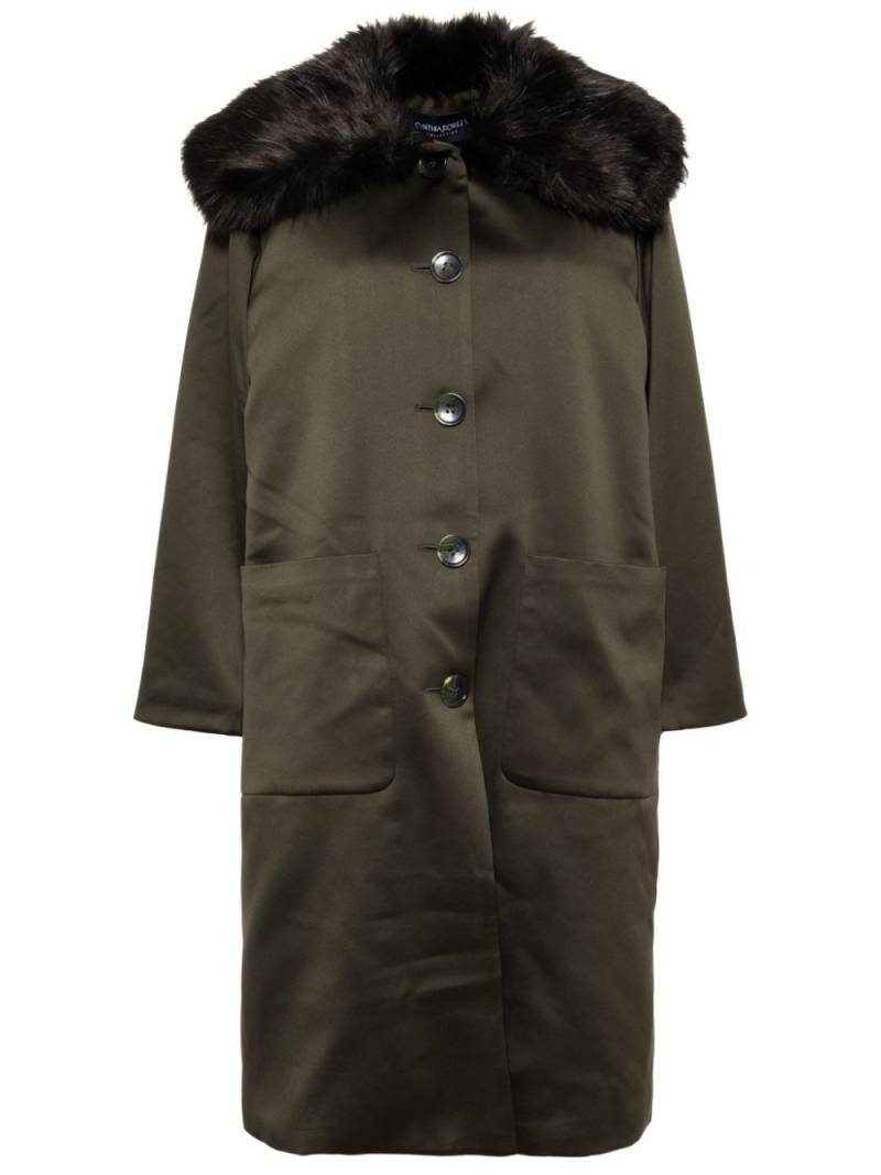 Cynthia Rowley single-breasted coat - Green von Cynthia Rowley