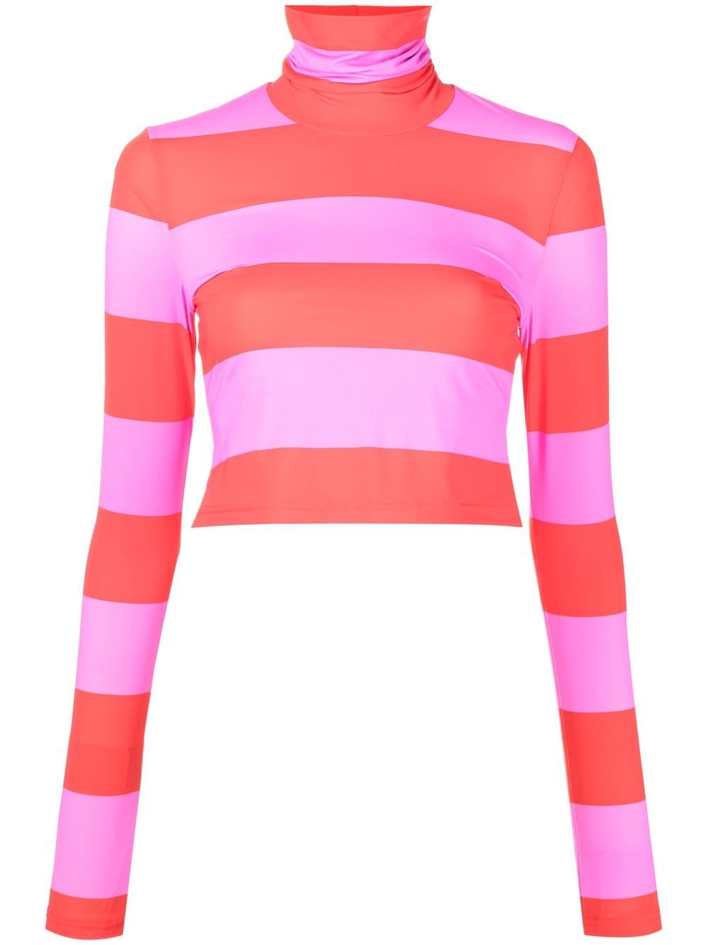 Cynthia Rowley striped roll neck knitted top - Pink von Cynthia Rowley