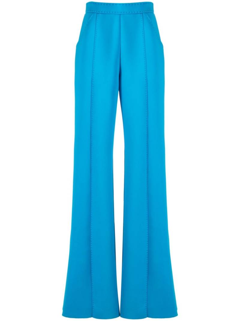 Cynthia Rowley tonal-stitching wide-leg trousers - Blue von Cynthia Rowley