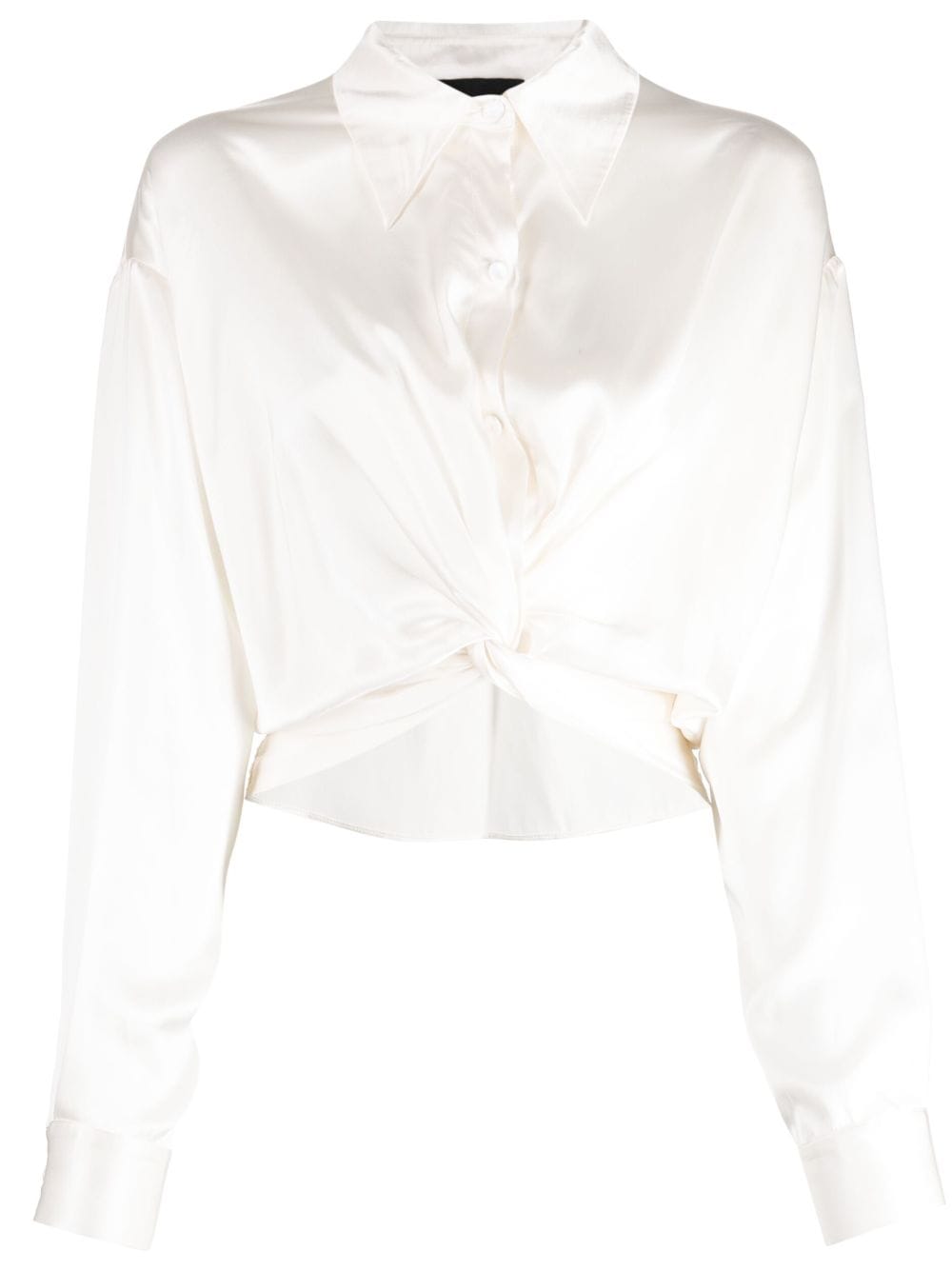 Cynthia Rowley twisted silk shirt - White von Cynthia Rowley