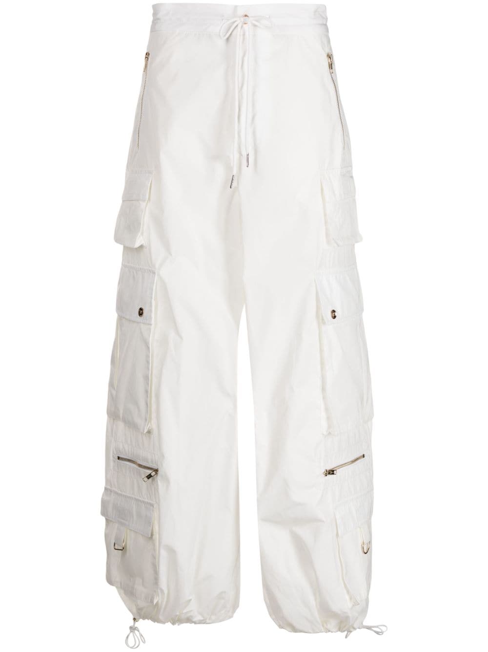 Cynthia Rowley wide-leg cargo trousers - White von Cynthia Rowley