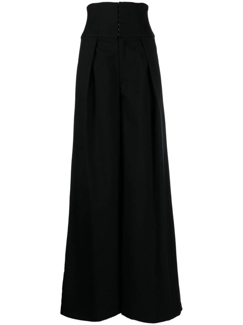 Cynthia Rowley wide-leg wool trousers - Black von Cynthia Rowley