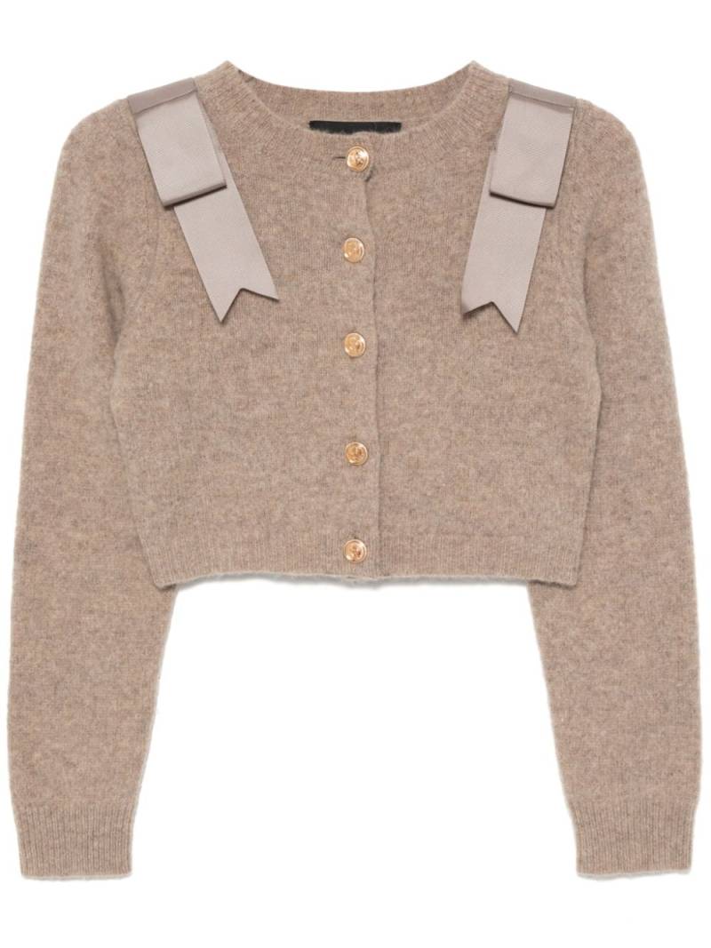 Cynthia Rowley wool cropped cardigan - Neutrals von Cynthia Rowley