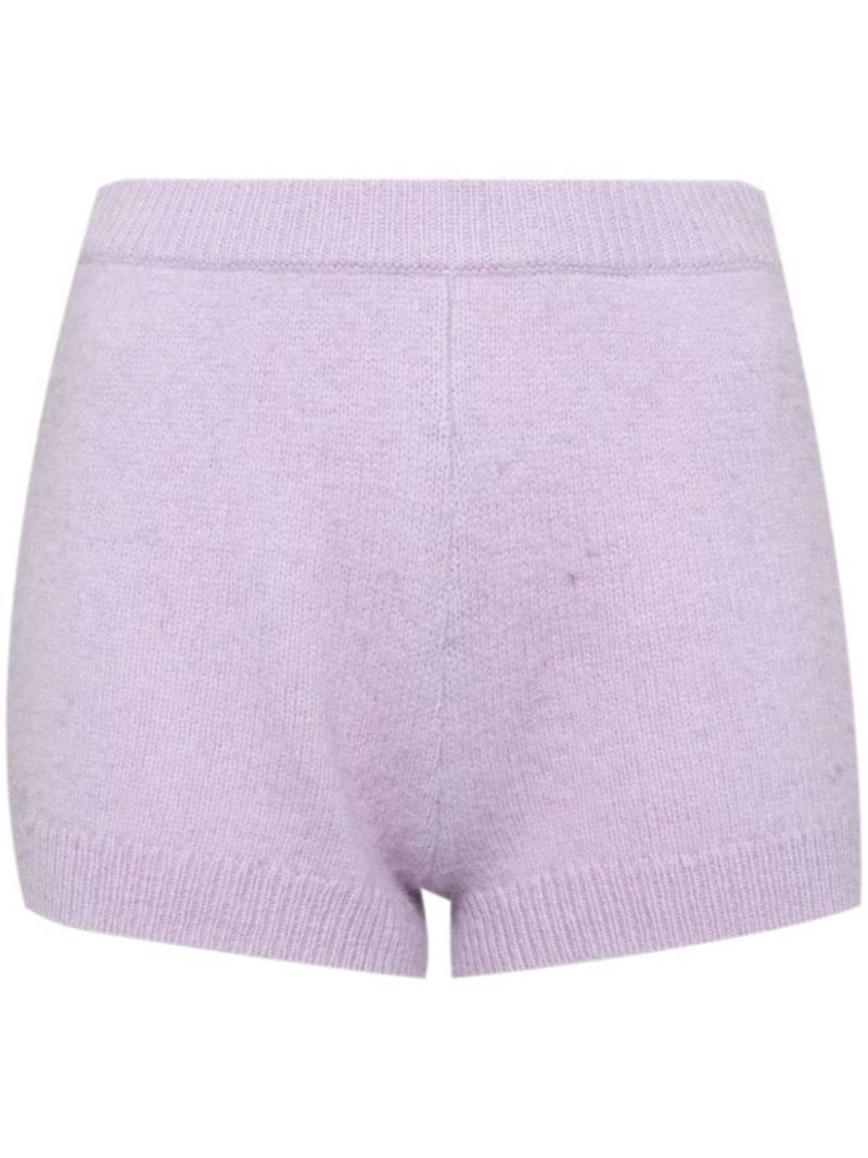 Cynthia Rowley wool knit shorts - Purple von Cynthia Rowley