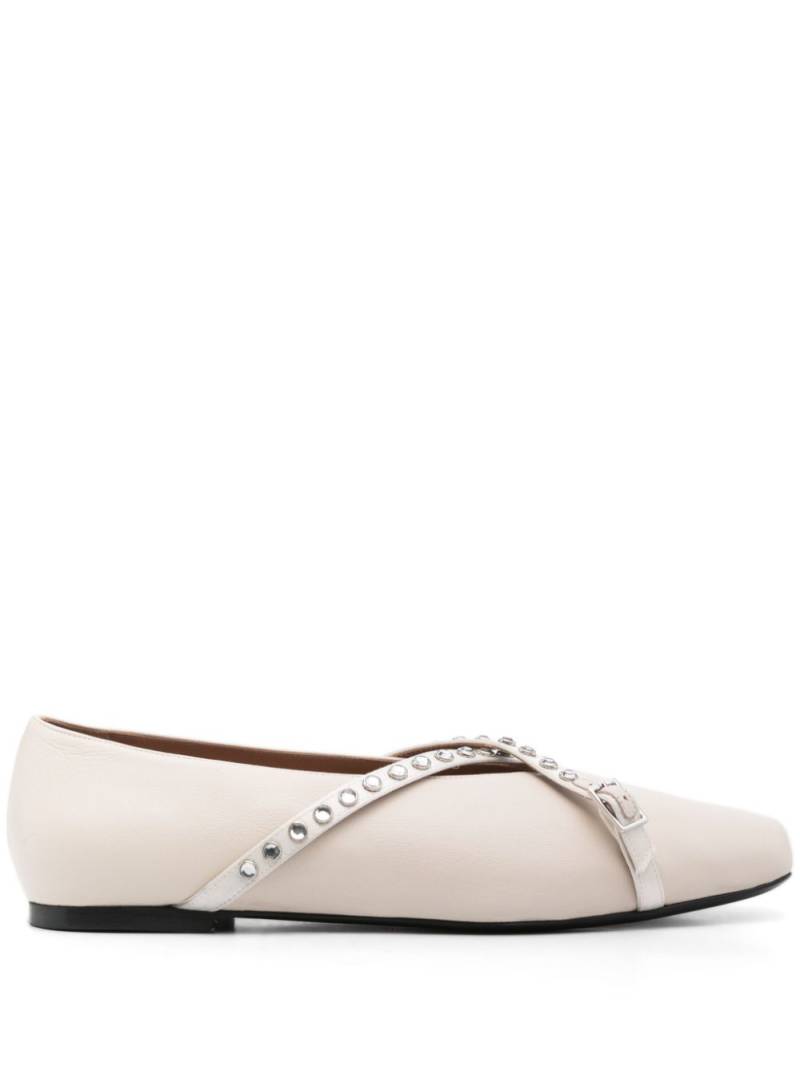 D'ACCORI Cara ballerina shoes - White von D'ACCORI