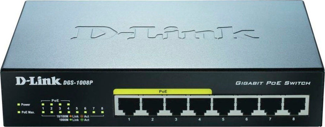 D-Link Netzwerk-Switch »DGS-1008P« von D-Link