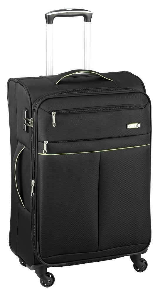 Travel Line 6704 - 3-teiliges Koffer-Set Dobby Nylon in schwarz von D&N
