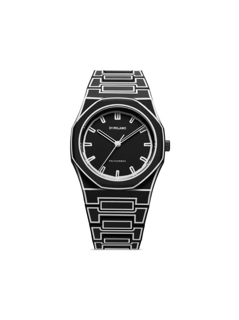 D1 Milano Polycarbon 40.5mm watch - Black von D1 Milano