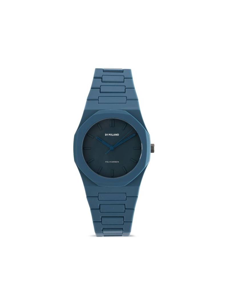 D1 Milano Polycarbon Navy Blue 40mm von D1 Milano