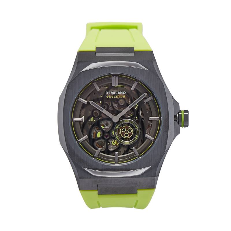 Uhr D1 Milano Slice Lime Skeleton Rubber SKRJ15 Grün von D1 Milano