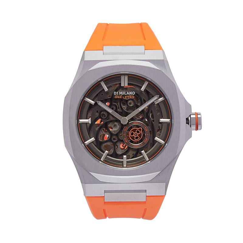 Uhr D1 Milano Slice Orange Skeleton Rubber SKRJ16 Orange von D1 Milano