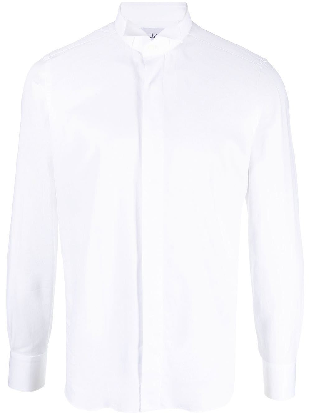 D4.0 bow-collar long-sleeve shirt - White von D4.0