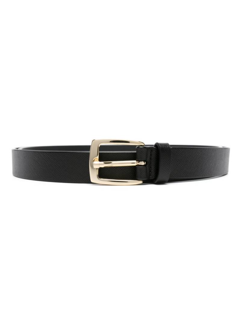 D4.0 buckle-fastening Saffiano-leather belt - Black von D4.0