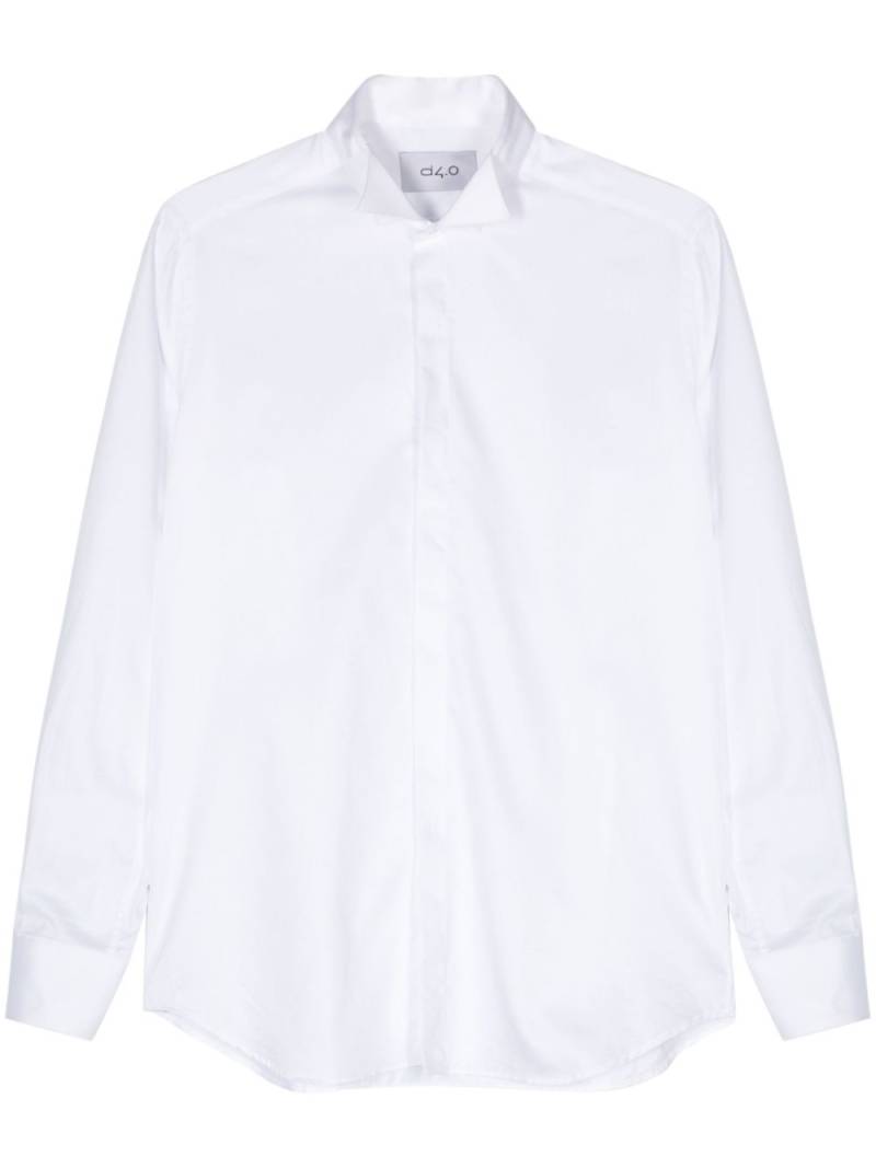 D4.0 cotton poplin shirt - White von D4.0