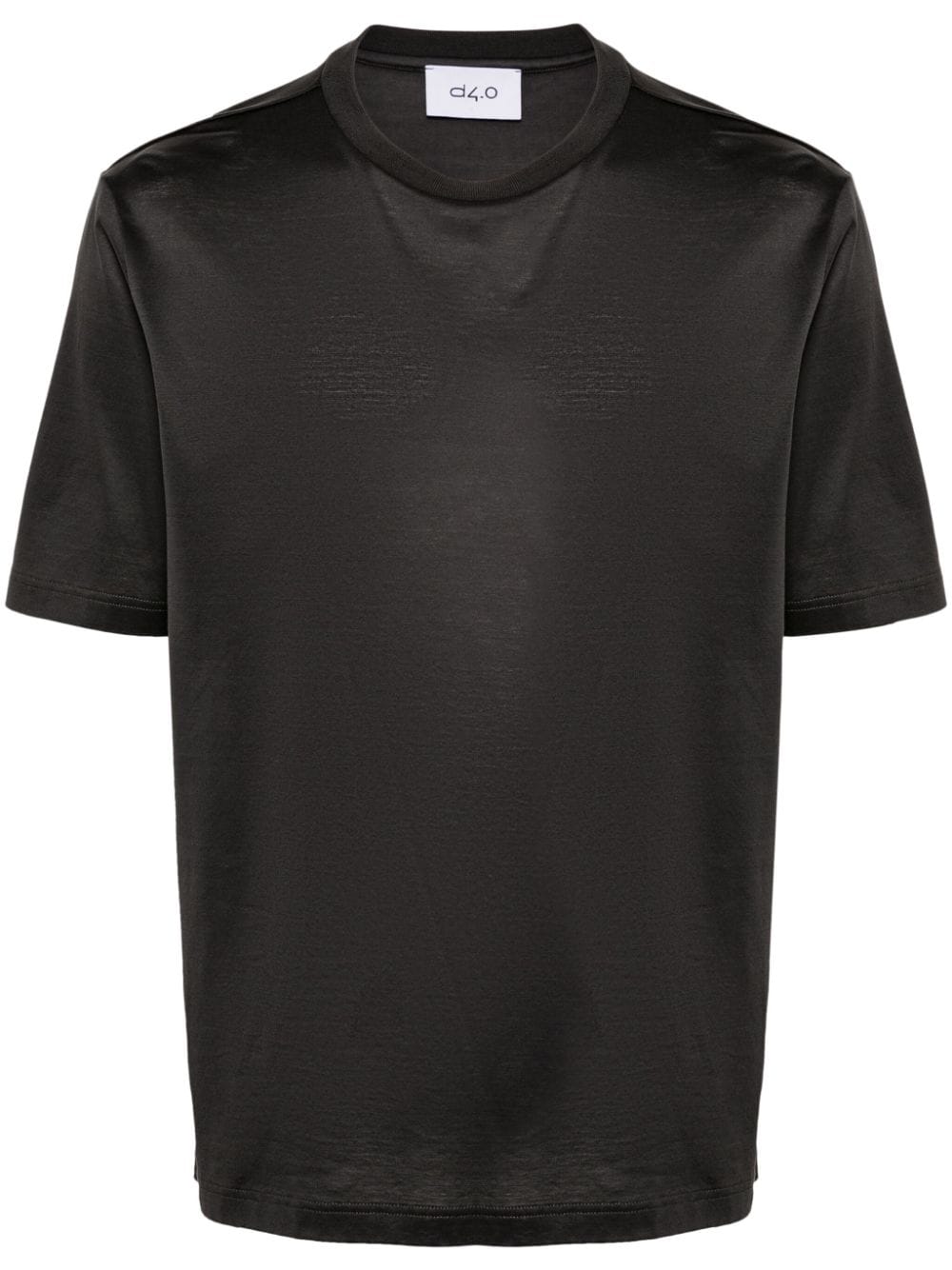 D4.0 crew-neck cotton T-shirt - Black von D4.0