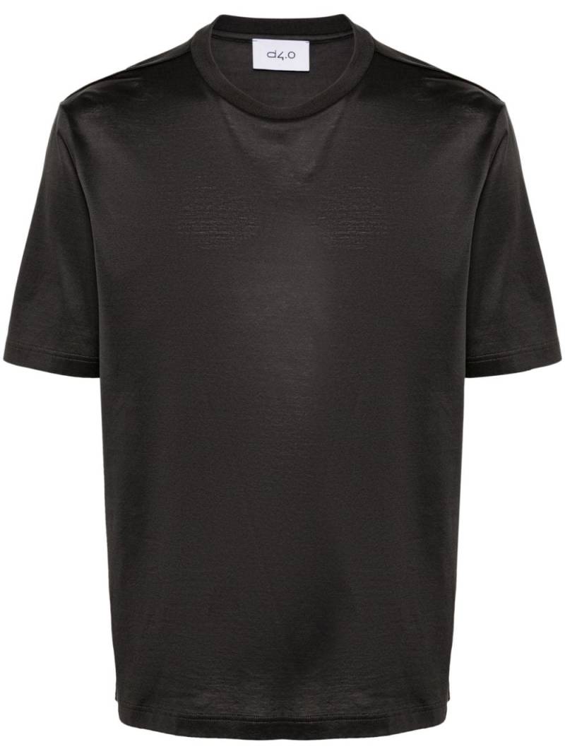 D4.0 crew-neck cotton T-shirt - Black von D4.0