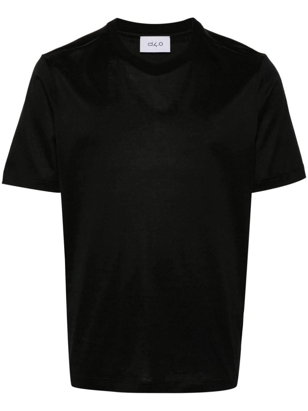 D4.0 crew-neck cotton T-shirt - Black von D4.0