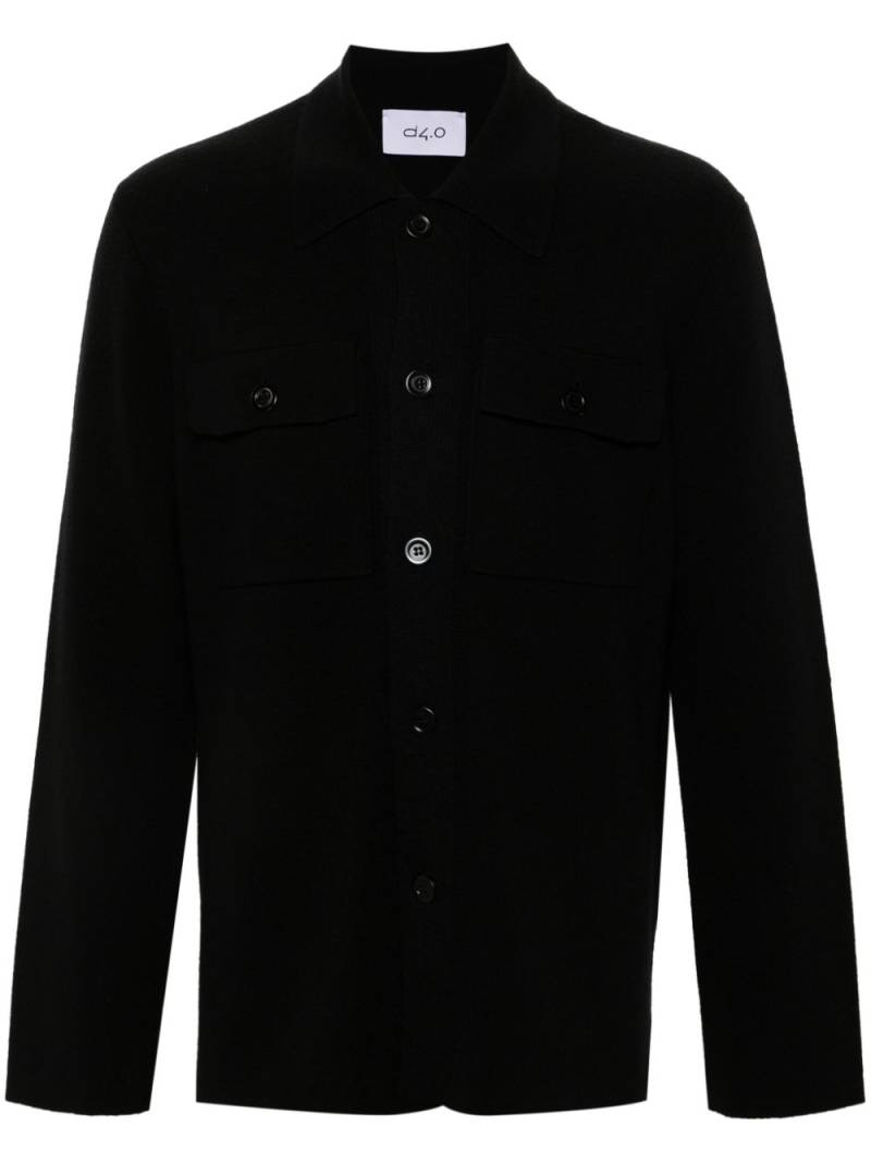 D4.0 knitted shirt - Black von D4.0