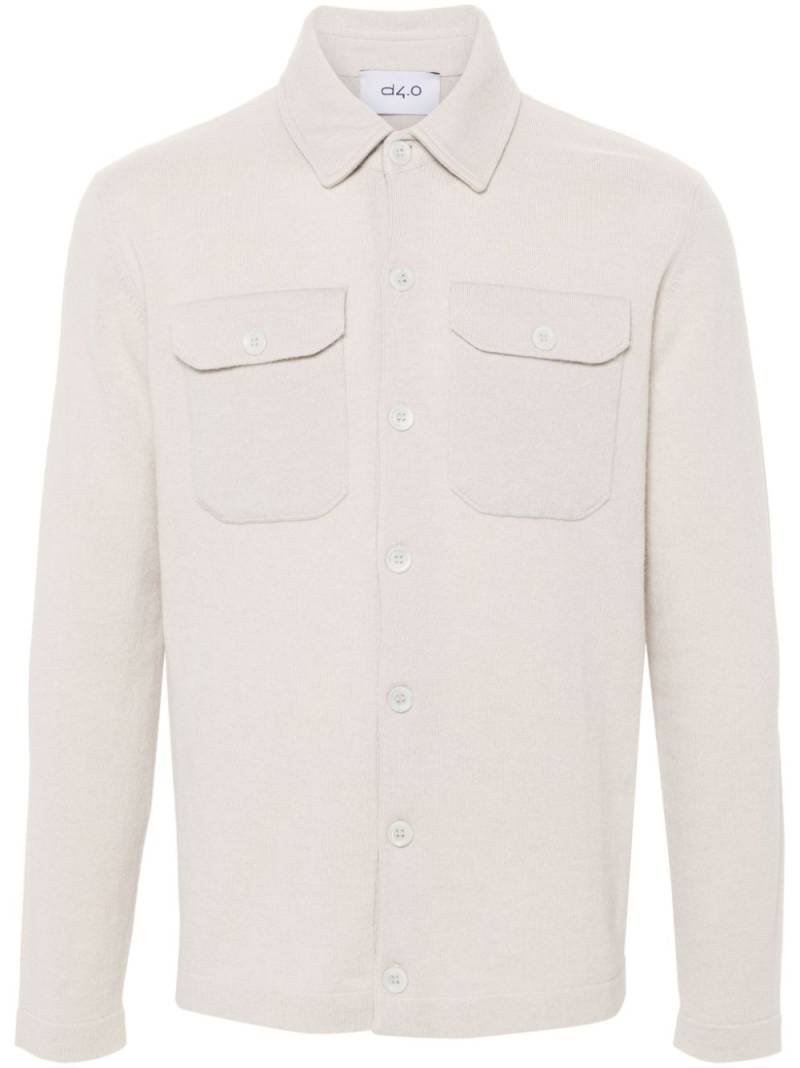 D4.0 knitted shirt - Neutrals von D4.0