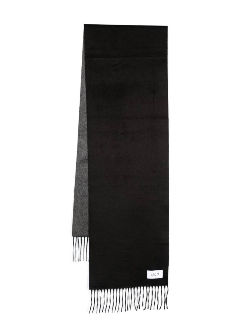 D4.0 logo-patch scarf - Black von D4.0