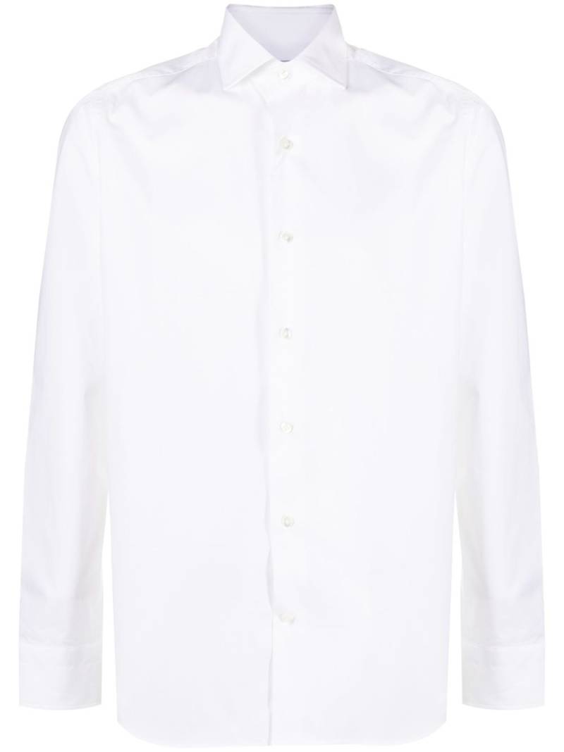 D4.0 long-sleeve cotton shirt - White von D4.0