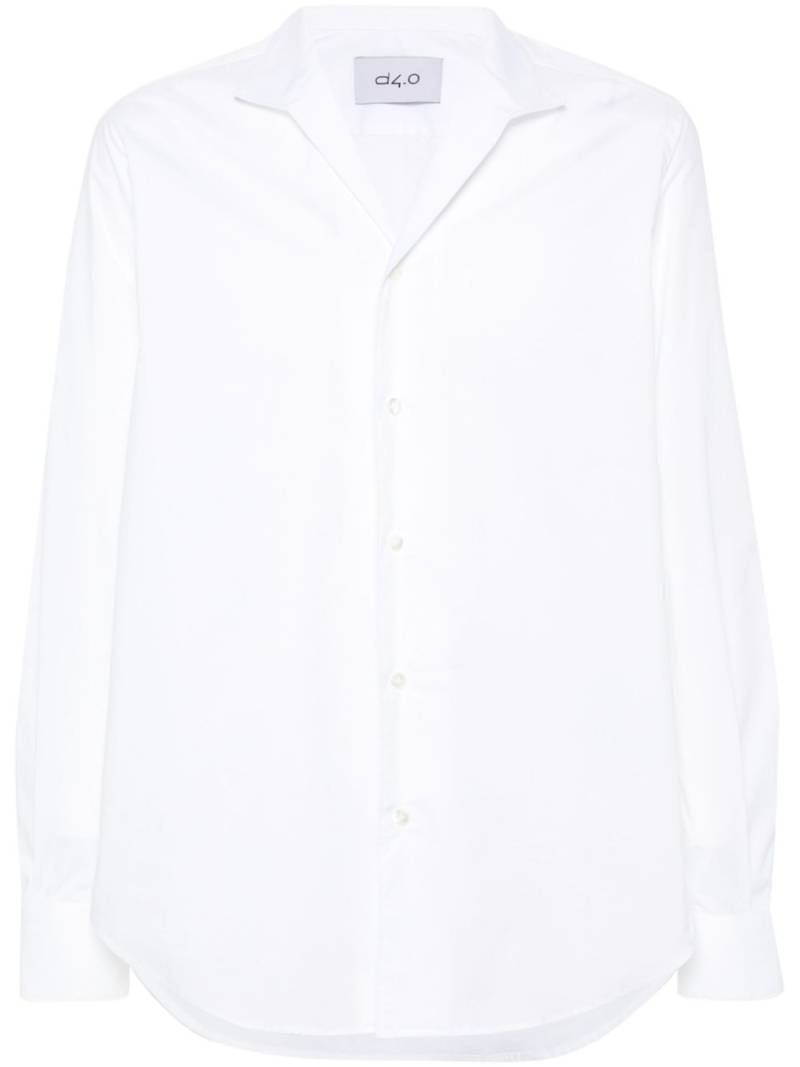 D4.0 plain cotton shirt - White von D4.0