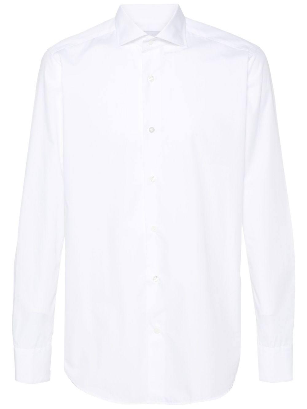 D4.0 poplin cotton shirt - White von D4.0