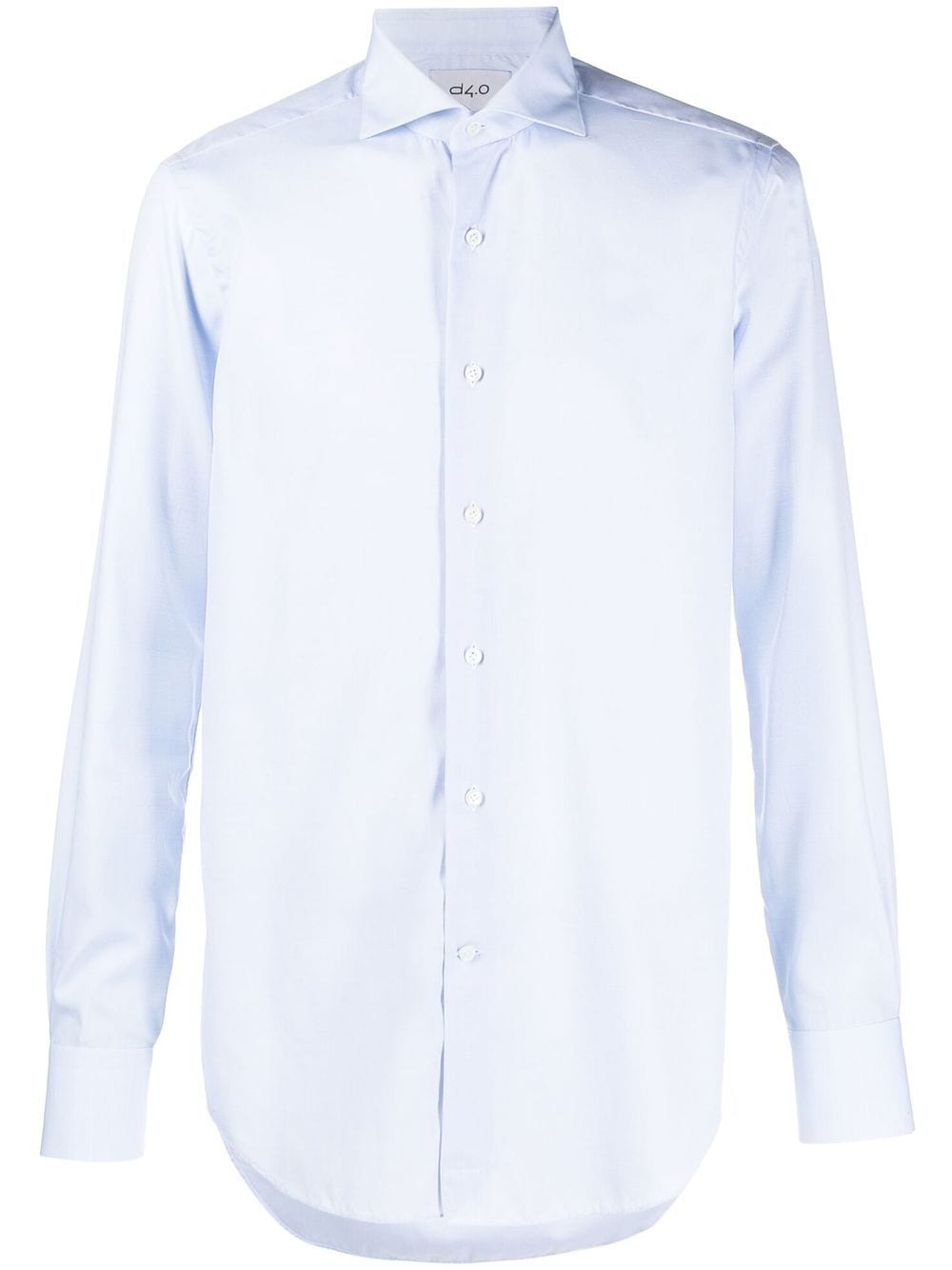 D4.0 spread-collar cotton shirt - Blue von D4.0