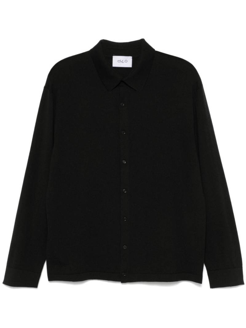 D4.0 wool cardigan - Black von D4.0