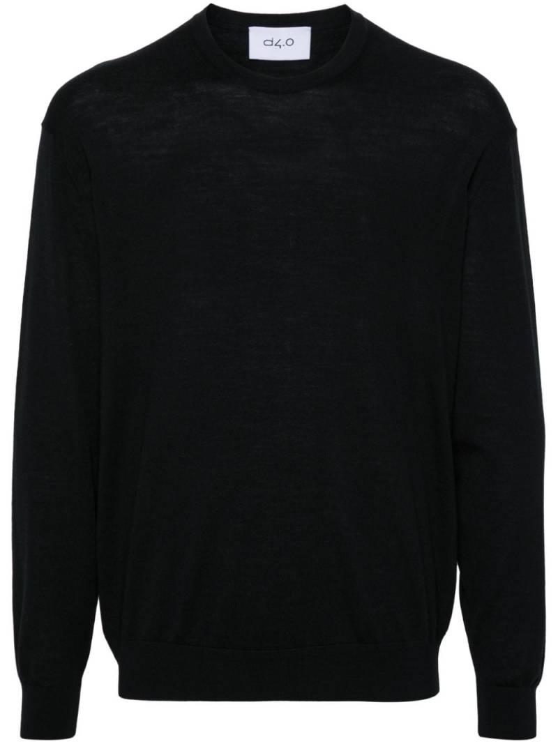 D4.0 wool sweater - Black von D4.0