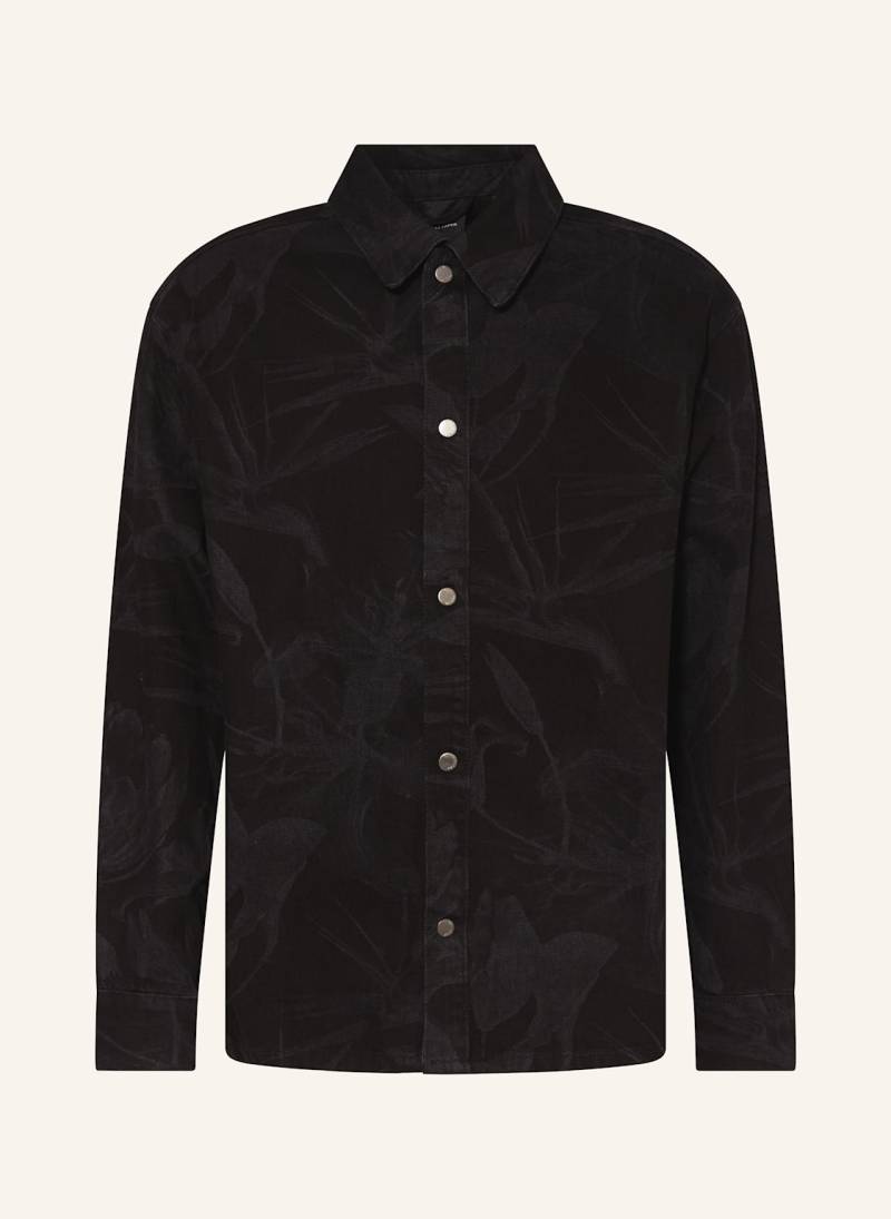 Daily Paper Jeansjacke Floral Laser schwarz von DAILY PAPER