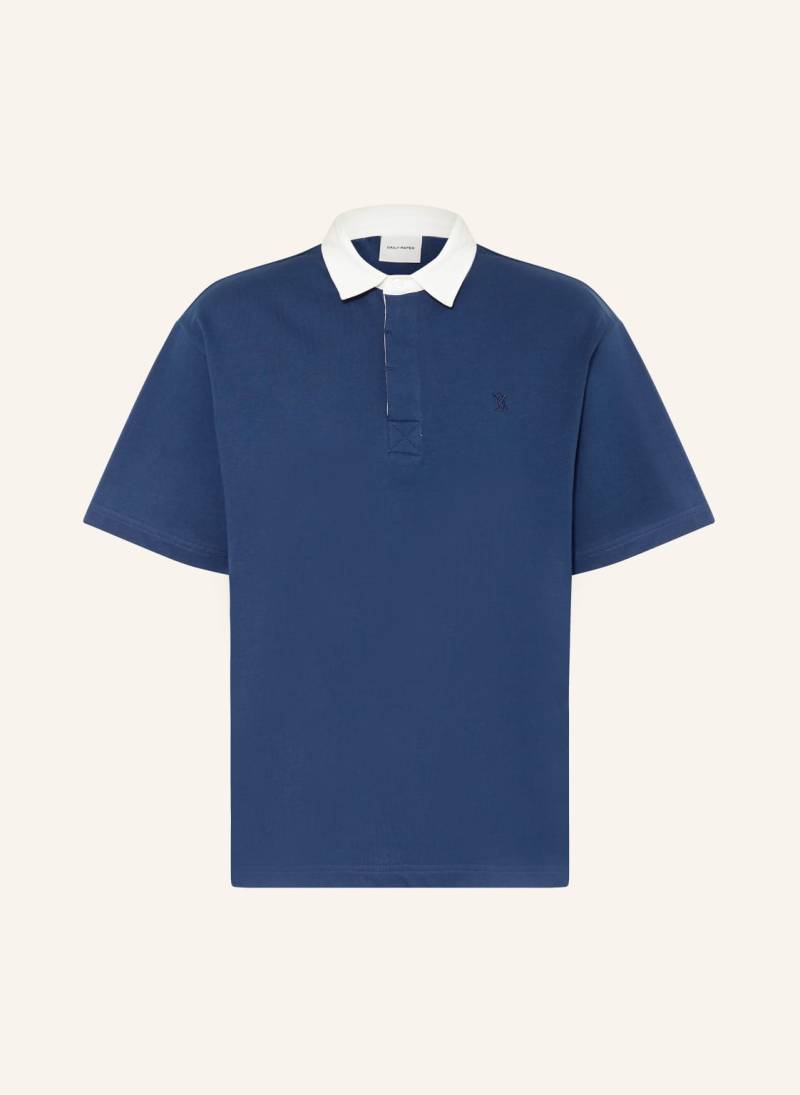 Daily Paper Jersey-Poloshirt Shield blau von DAILY PAPER