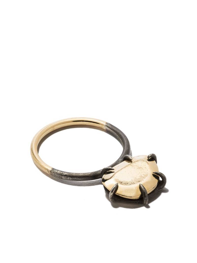 DALILA BARKACHE 18kt yellow gold oxidized effect ring von DALILA BARKACHE