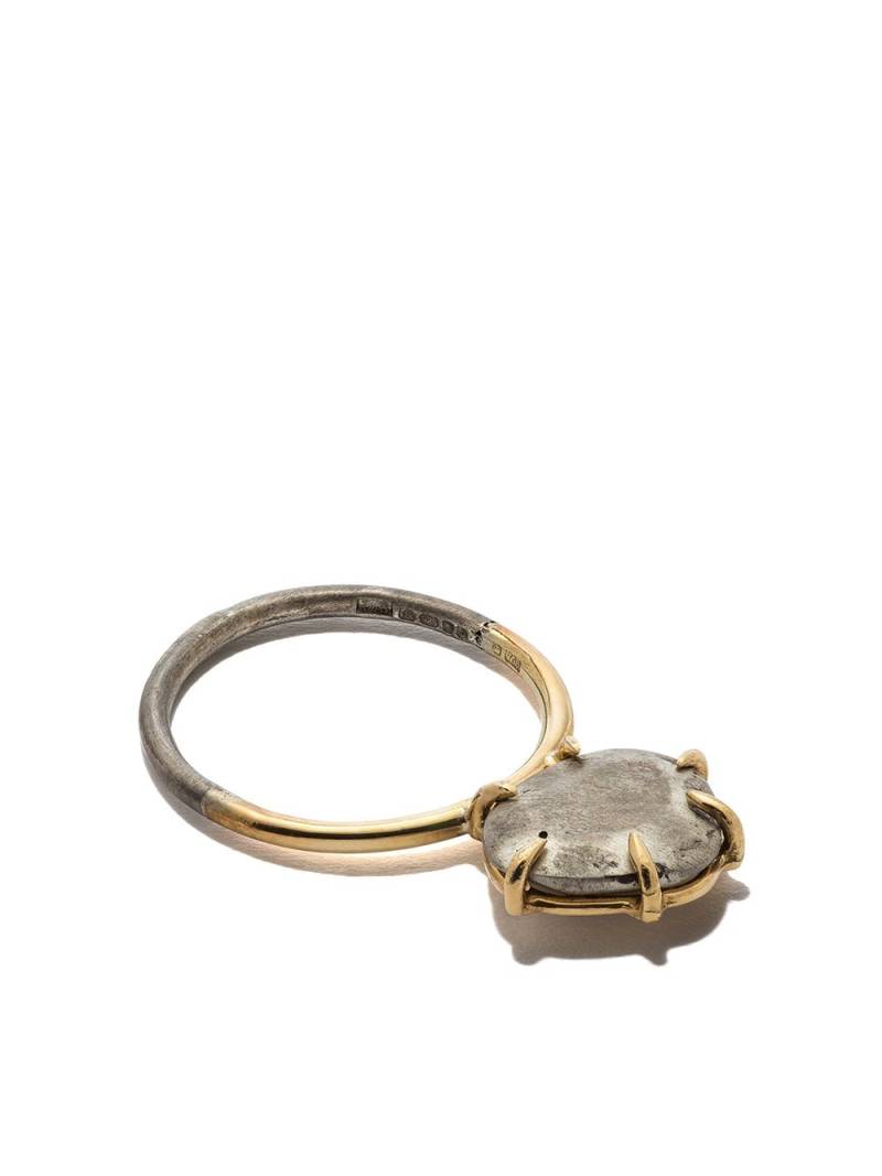 DALILA BARKACHE 18kt yellow gold two-tone ring - Silver von DALILA BARKACHE