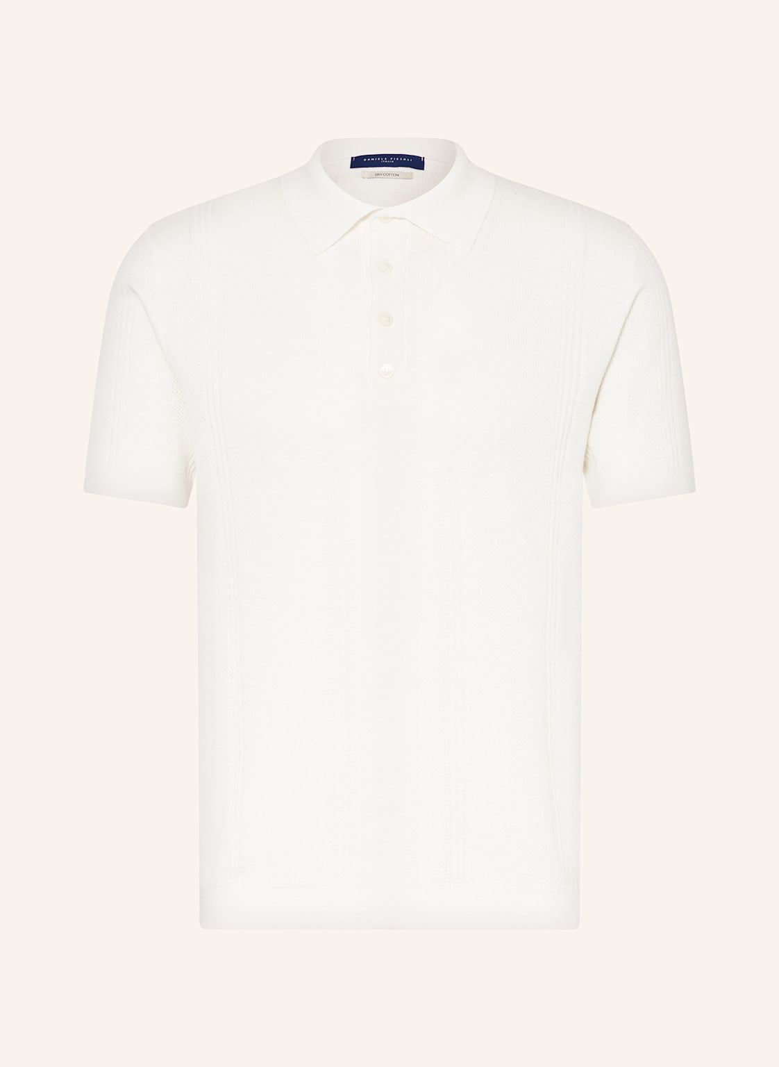 Daniele Fiesoli Piqué-Poloshirt weiss von DANIELE FIESOLI