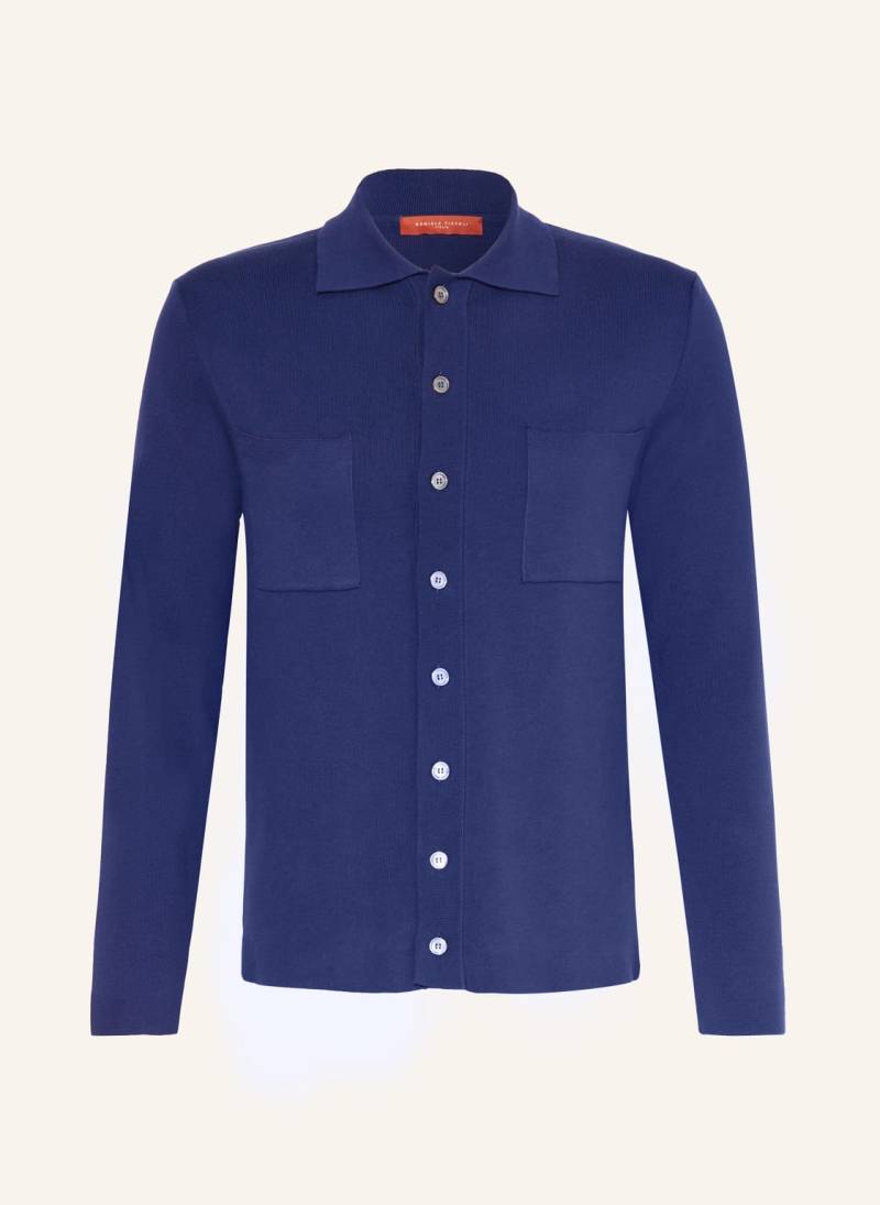 Daniele Fiesoli Strick-Overshirt blau von DANIELE FIESOLI