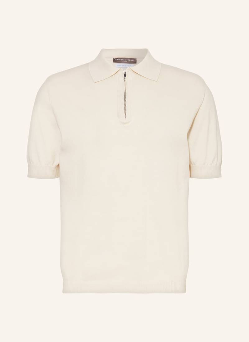 Daniele Fiesoli Strick-Poloshirt weiss von DANIELE FIESOLI