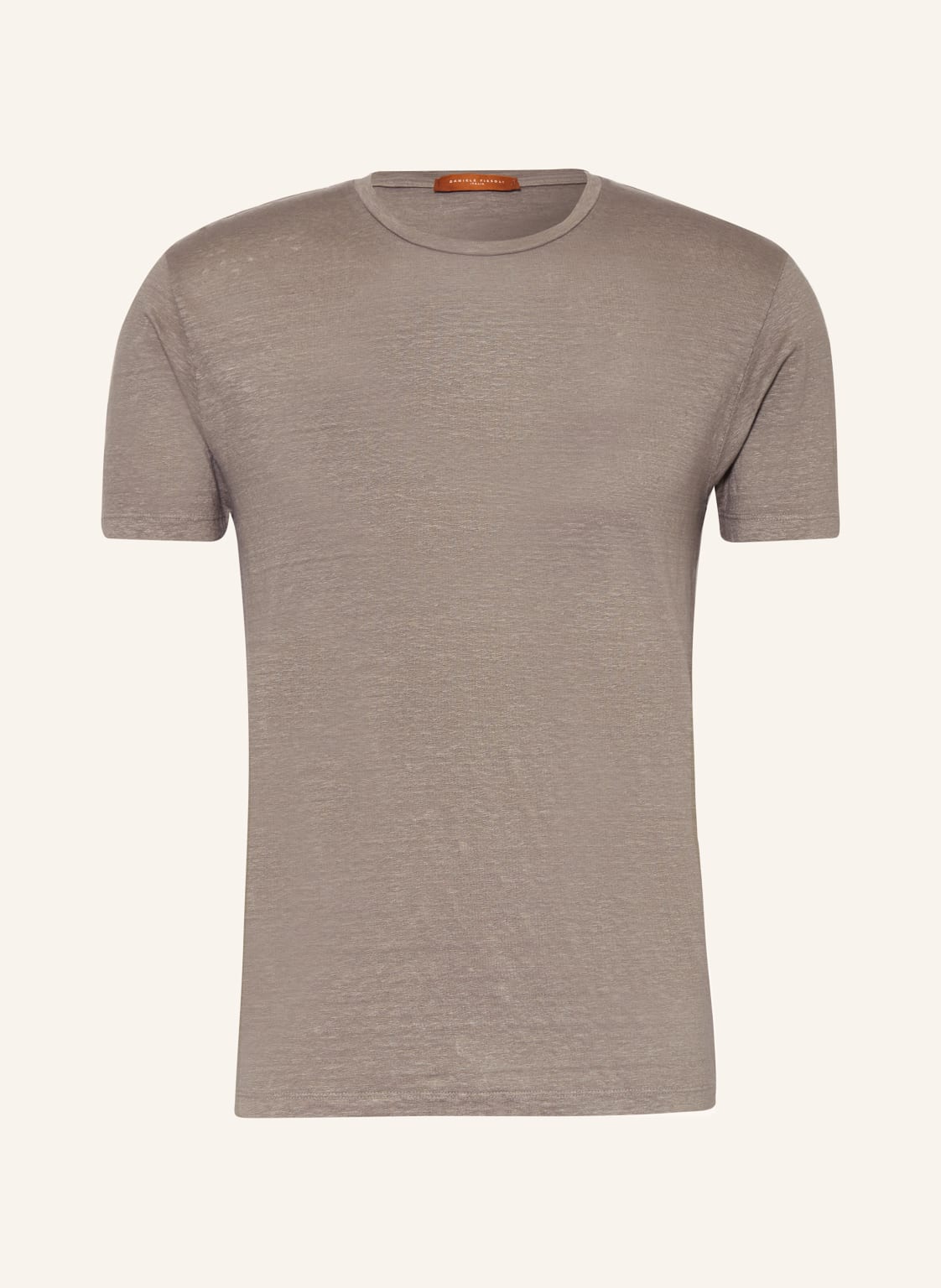 Daniele Fiesoli T-Shirt Aus Leinen beige von DANIELE FIESOLI