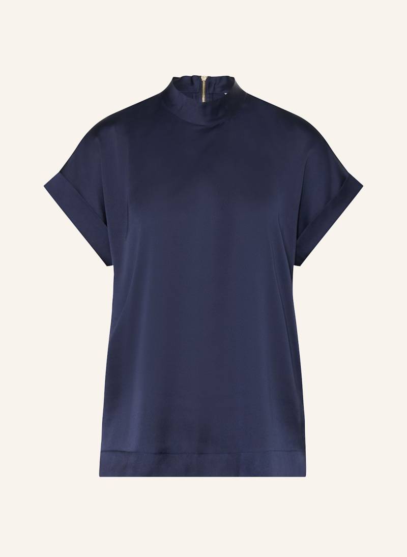 dante6 Blusenshirt Opium Aus Satin blau von DANTE6