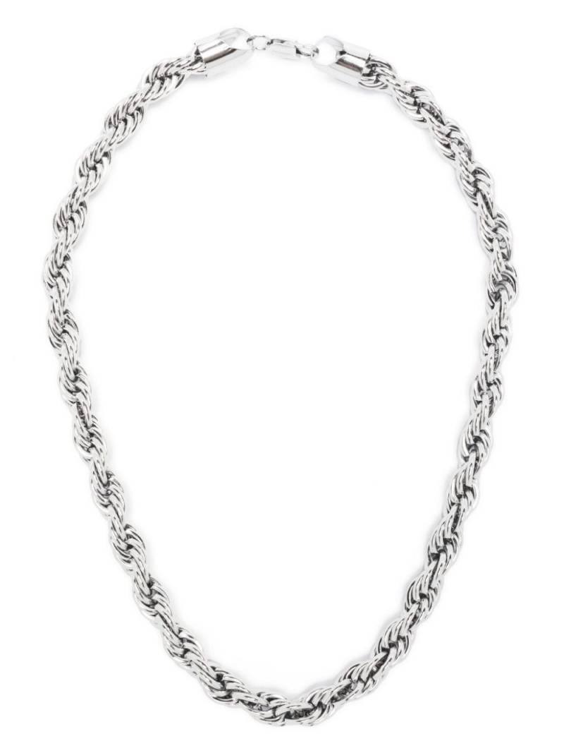 DARKAI 90's rope-chain metal necklace - Silver von DARKAI