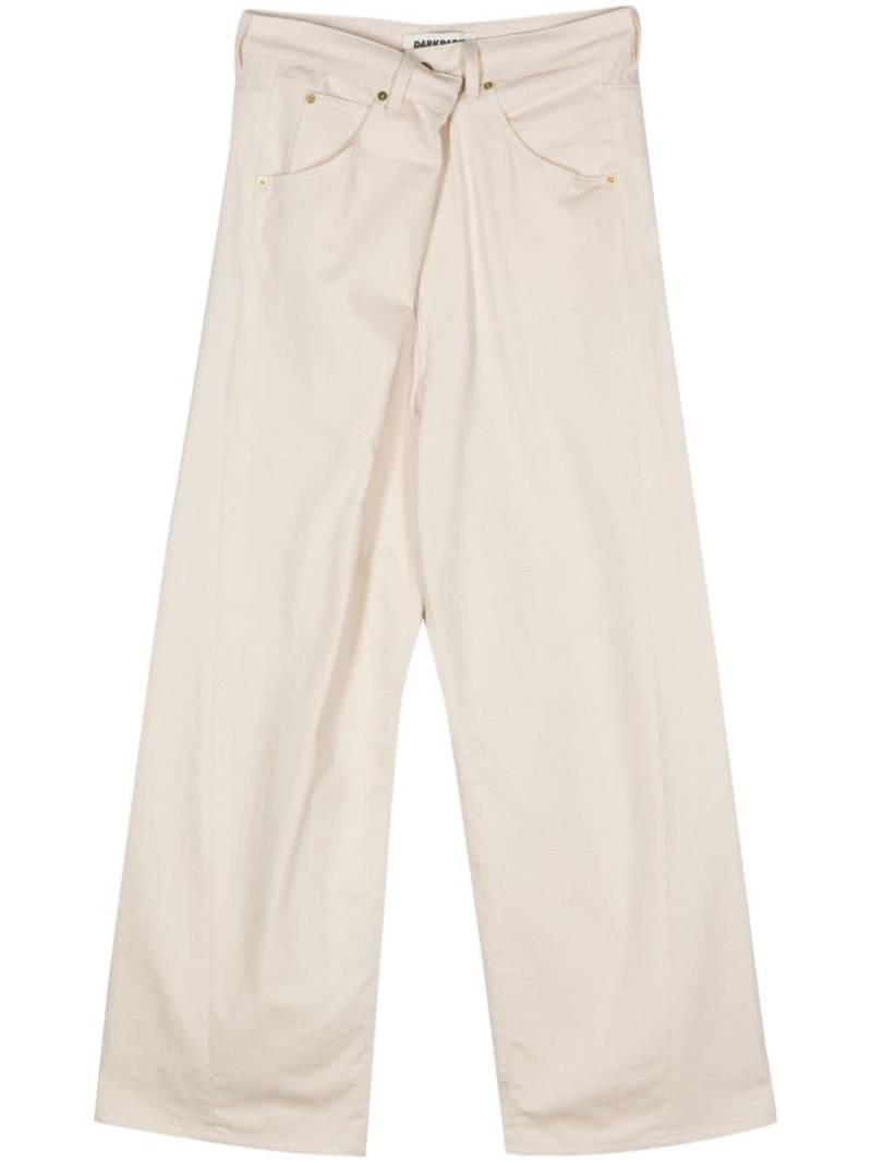 DARKPARK Ines folded wide-leg jeans - Neutrals von DARKPARK