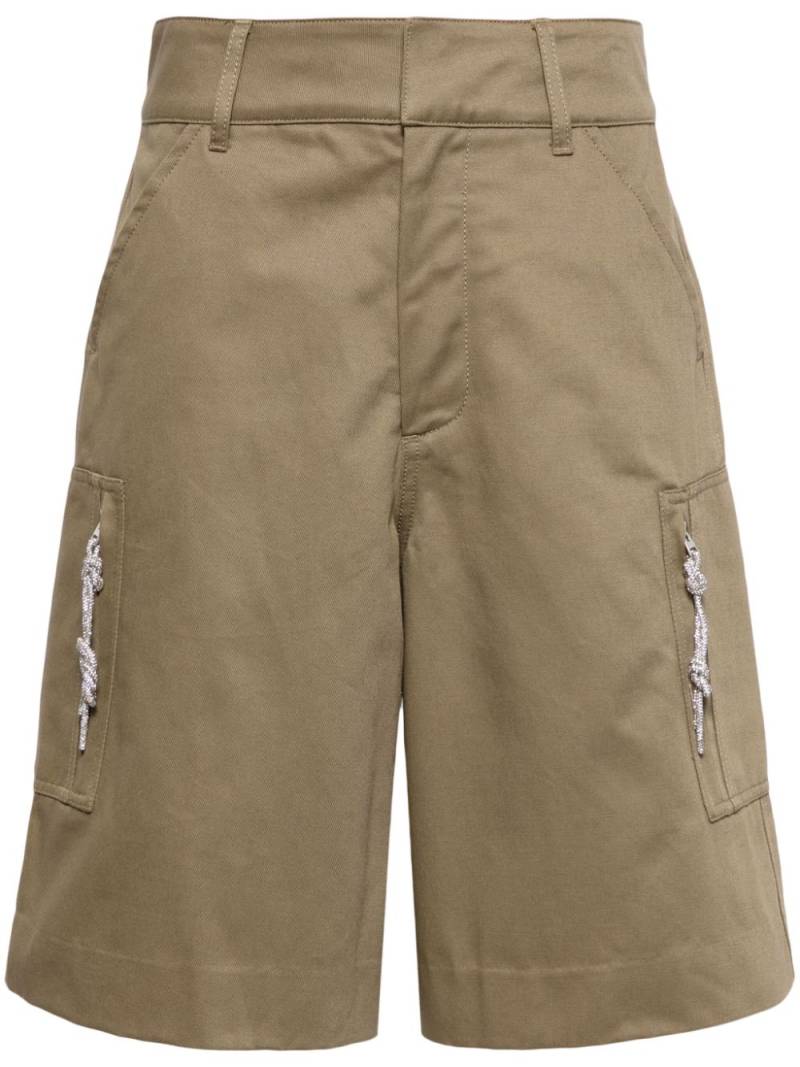 DARKPARK Nina twill cargo shorts - Brown von DARKPARK