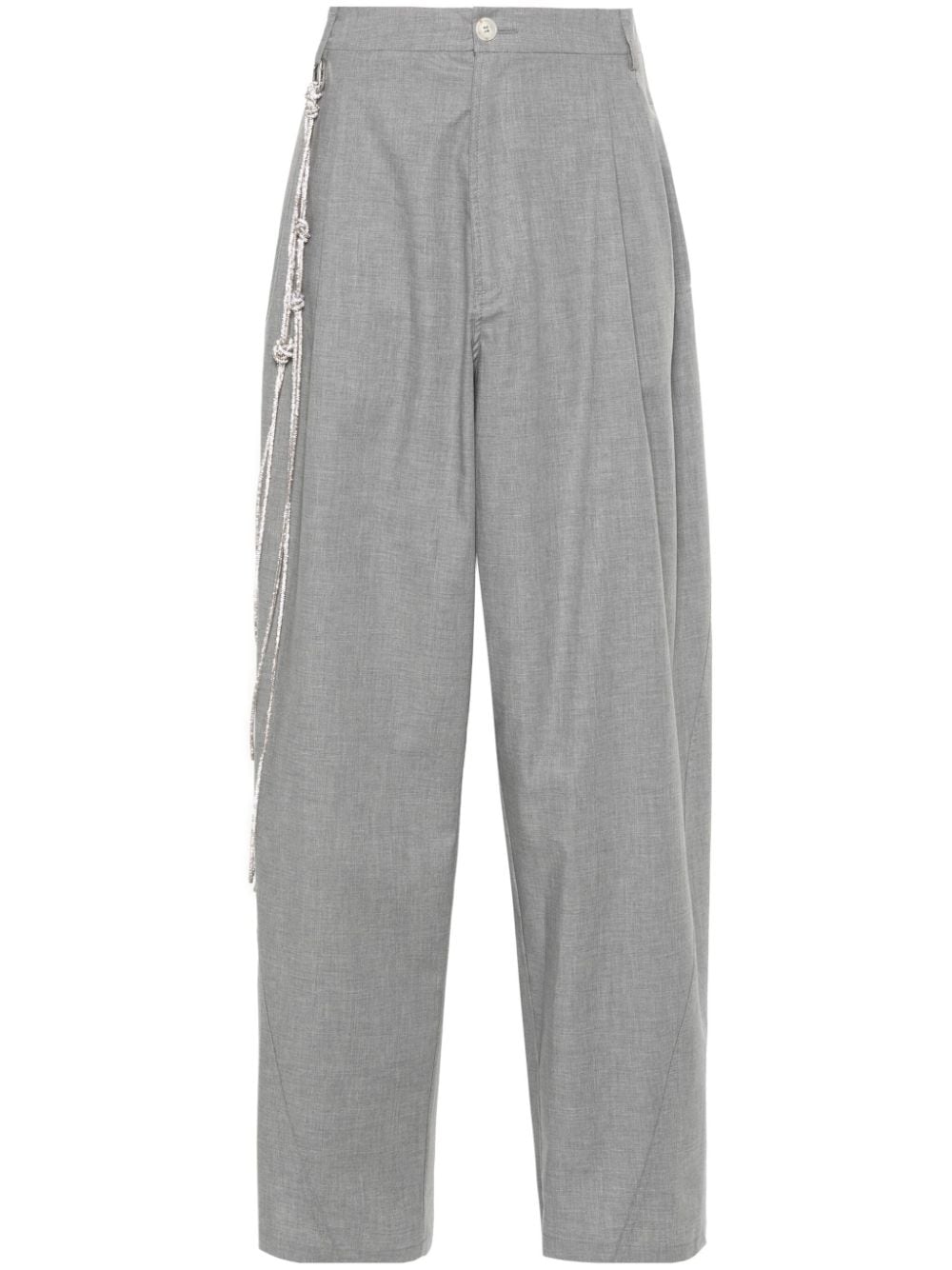 DARKPARK Phebe mid-waist palazzo pants - Grey von DARKPARK