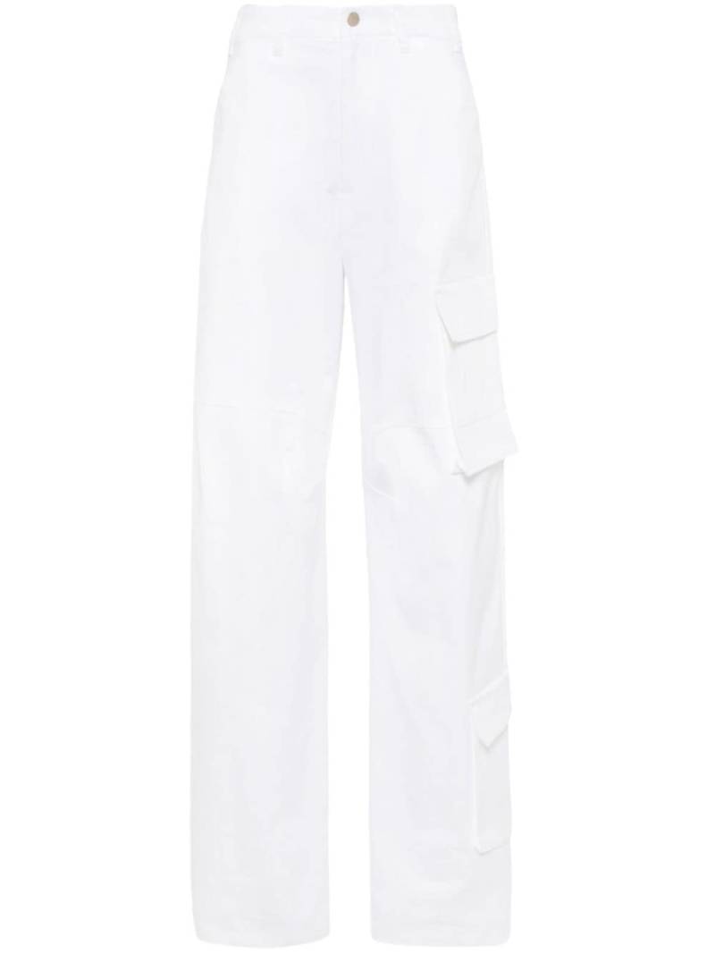 DARKPARK Rose barrel cargo trousers - White von DARKPARK