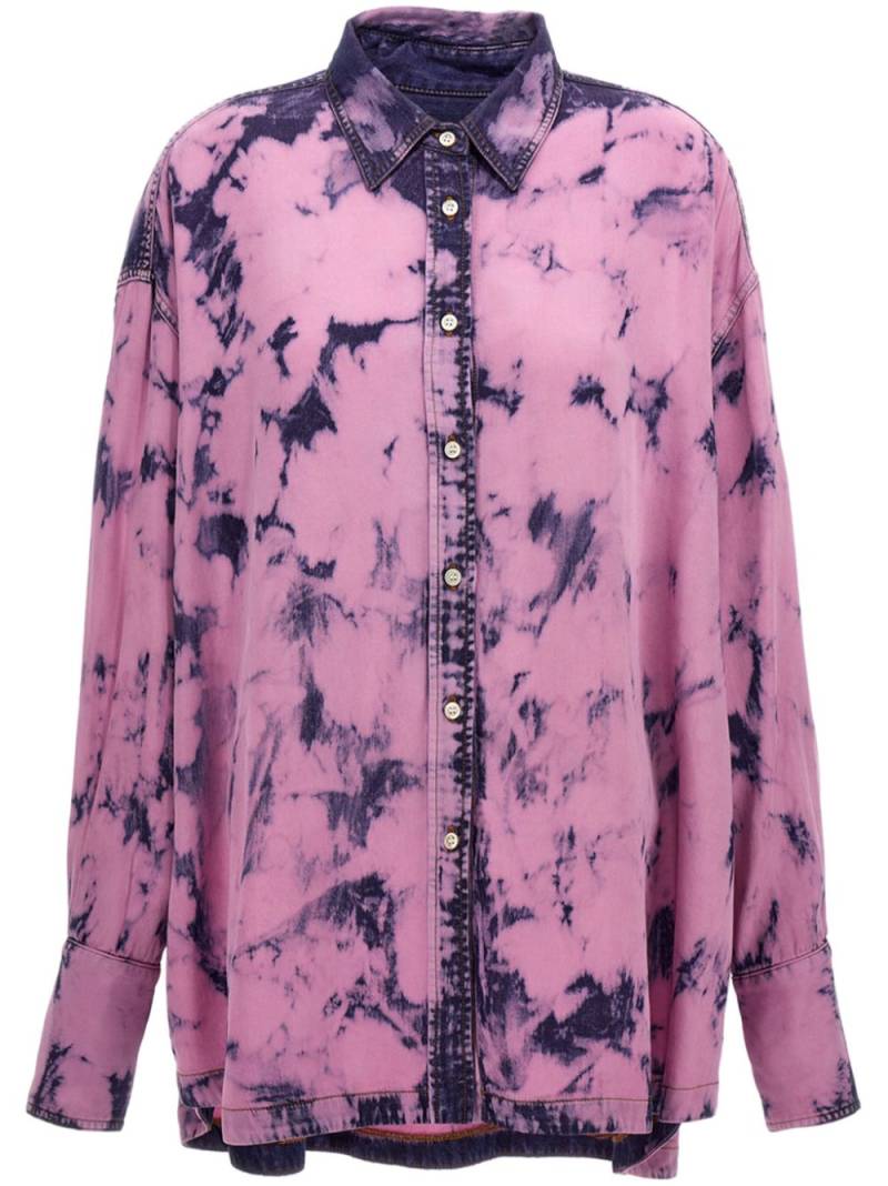 DARKPARK acid-wash shirt - Pink von DARKPARK