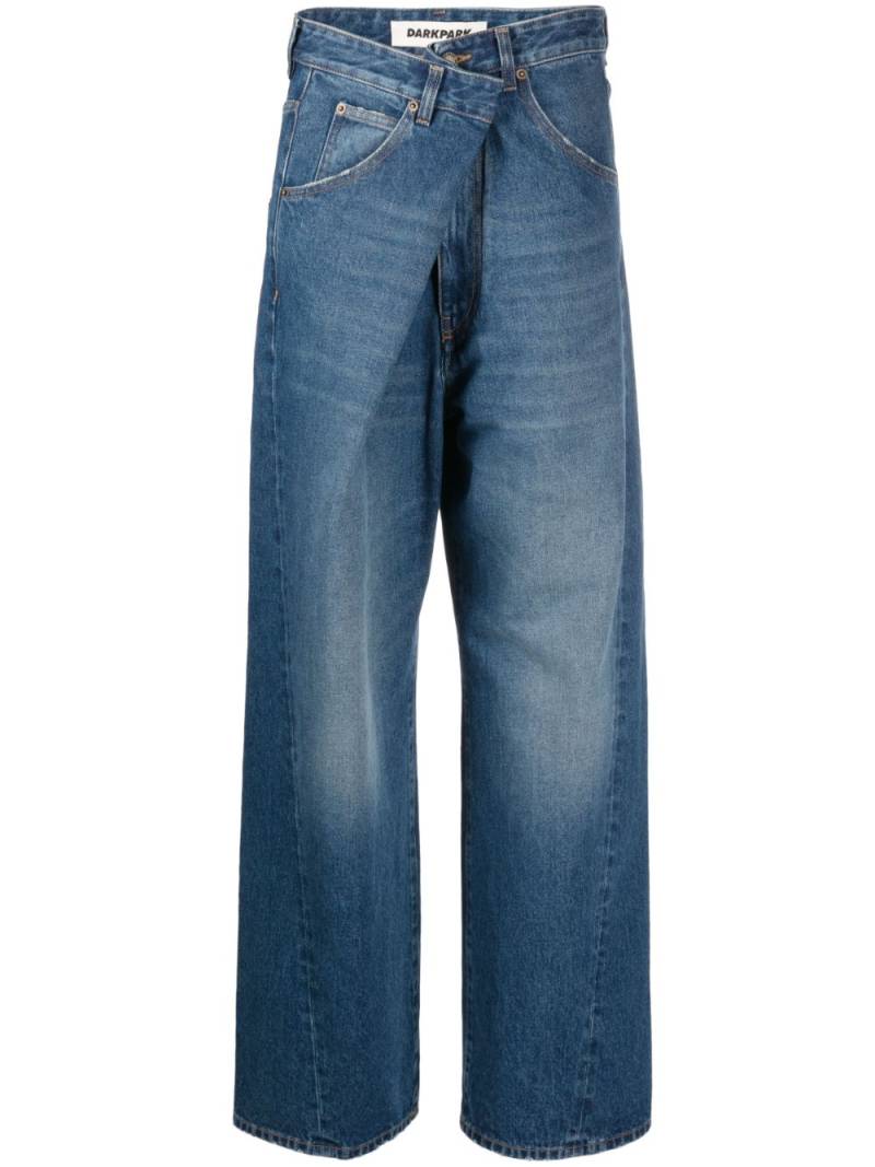 DARKPARK asymmetric wide-leg jeans - Blue von DARKPARK